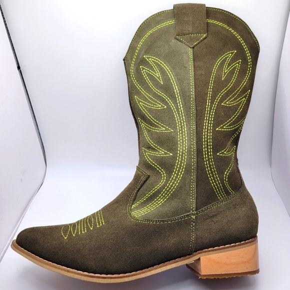 SILVIA COBOS Rodeo Green Boots - Picture 8 of 13
